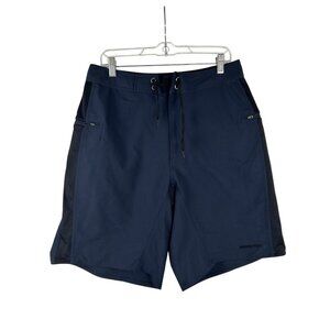 Patagonia Wavefarer Board Shorts Men’s 32 Stretch Navy Blue Pockets Trunk's 9”